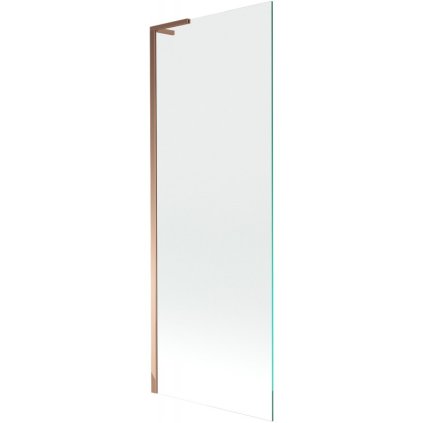 Mexen Next L, 1-krídlová vaňová zástena 70 x 150 cm, 6mm číre sklo, ružové zlato profil, 895-070-000-03-00-60