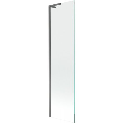 Mexen Next L, 1-krídlová vaňová zástena 50 x 150 cm, 6mm číre sklo, grafitový profil, 895-050-000-03-00-95