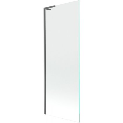 Mexen Next L, 1-krídlová vaňová zástena 70 x 150 cm, 6mm číre sklo, grafitový profil, 895-070-000-03-00-95
