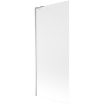 Mexen Next L, 1-krídlová vaňová zástena 80 x 150 cm, 6mm sklo námraza, chrómový profil, 895-080-000-03-30-01
