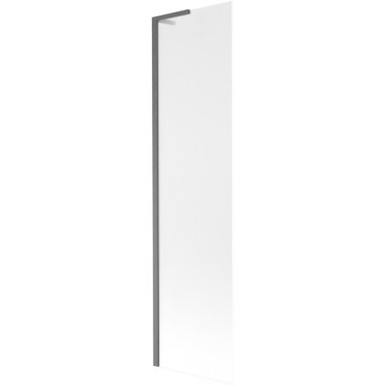 Mexen Next L, 1-krídlová vaňová zástena 50 x 150 cm, 6mm sklo námraza, grafitový profil, 895-050-000-03-30-66