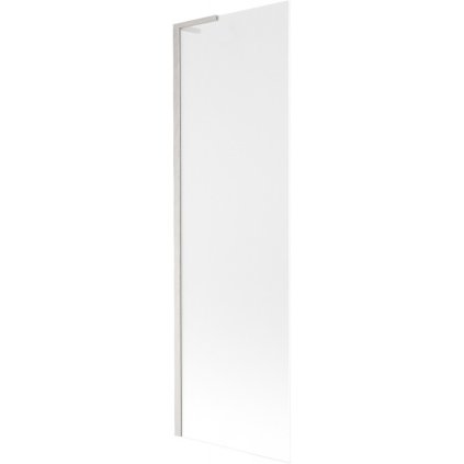 Mexen Next L, 1-krídlová vaňová zástena 60 x 150 cm, 6mm sklo námraza, 6mm číre sklo, profil brúsená oceľ, 895-060-000-03-30-97