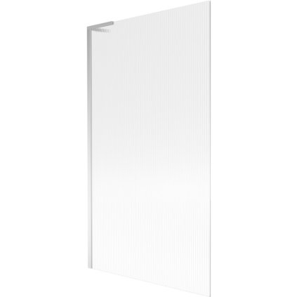 Mexen Next L, 1-krídlová vaňová zástena 100 x 150 cm, 6mm sklo s rebrovým vzorom, chrómový profil, 895-100-000-03-09-01