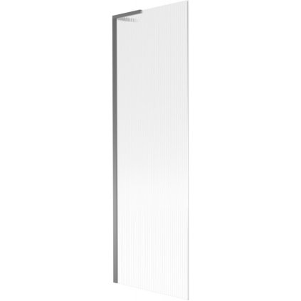 Mexen Next L, 1-krídlová vaňová zástena 60 x 150 cm, 6mm sklo s rebrovým vzorom, grafitový profil, 895-060-000-03-09-95