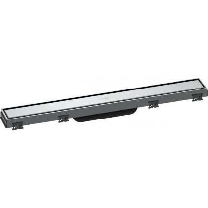 Hansgrohe RainDrain Match, vrchná sada sprchového žľabu 600 s výškovo nastaviteľným rámom, chrómová, HAN-56036000