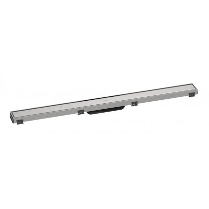 Hansgrohe RainDrain Match, sprchový žľab s roštom z nehrdzavejúcej ocele 900, s výškovo nastaviteľným rámom, kefovaná nerezová, HAN-56040800