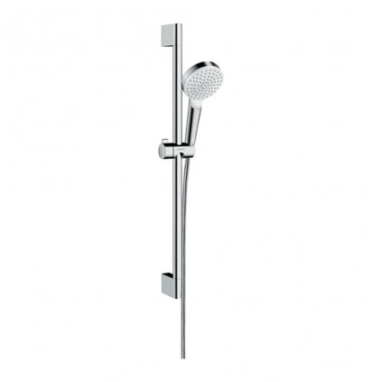 Hansgrohe Crometta, sprchová sada 1jet Green 6 l/min so sprchovou tyčou 65 cm, biela/chrómová, HAN-26554400
