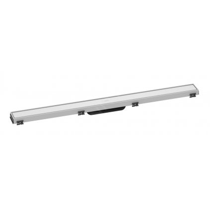 Hansgrohe RainDrain Match, sprchový žľab s nerezovým roštom 1000, s výškovo nastaviteľným rámom, matná biela, HAN-56041700