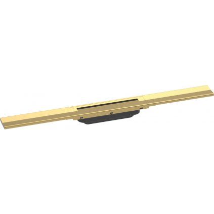 Hansgrohe RainDrain Flex, vrchná sada sprchového žľabu 900, skracovateľný, pre inštaláciu voľne na plochu, leštený vzhľad zlata, HAN-56045990