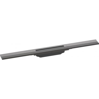 Hansgrohe RainDrain Flex, vrchná sada sprchového žľabu 1200, skracovateľný, pre inštaláciu voľne na plochu, kartáčovaný čierny chróm, HAN-56047340