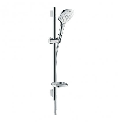 Hansgrohe Raindance Select E, sprchová súprava 120 3jet so sprchovou tyčou 65 cm, biela/chrómová, HAN-26620400