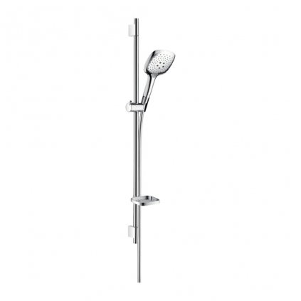 Hansgrohe Raindance Select E, sprchová súprava 120 3jet so sprchovou tyčou 90 cm, biela/chrómová, HAN-26621400