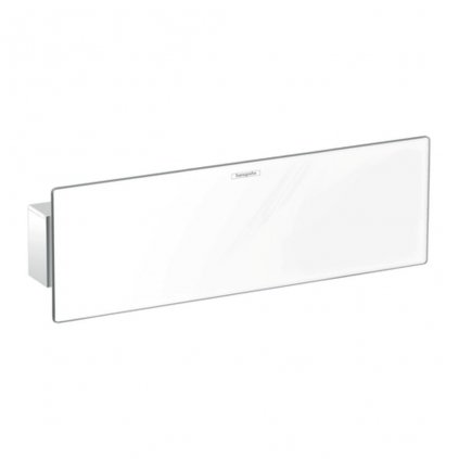 Hansgrohe FixFit, prípojka hadice Porter 300 so sprchovým držiakom a poličkou, biela/chróm, HAN-26456400