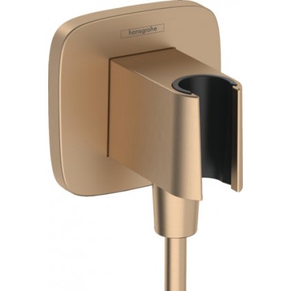 Hansgrohe FixFit Q, kolienko s držiakom sprchy, kartáčovaný bronz, HAN-26887140