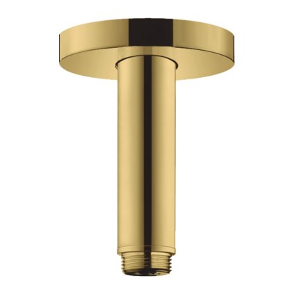 Hansgrohe, stropné rameno S 100 mm, leštený vzhľad zlata, HAN-27393990
