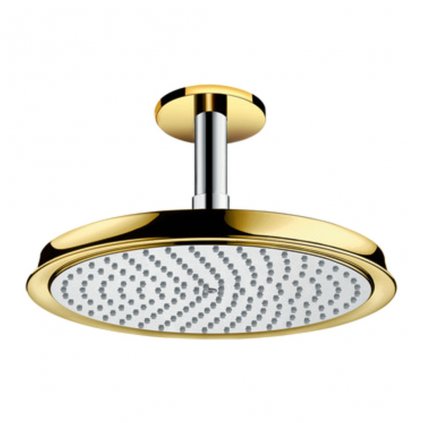 Hansgrohe Raindance Classic, hlavová sprcha 240 1jet so sprchovým ramenom, chrómová/vzhľad zlata, HAN-27405090