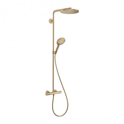 Hansgrohe Raindance Select S, Showerpipe 240 1jet PowderRain s termostatom, kartáčovaný bronz, HAN-27633140