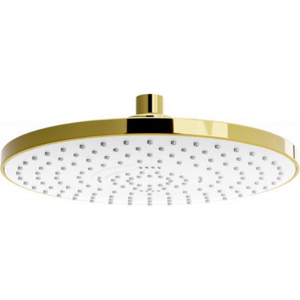 Mexen sprchová hlavica D-05, Round 22 cm, zlatá/biela, 79705-50
