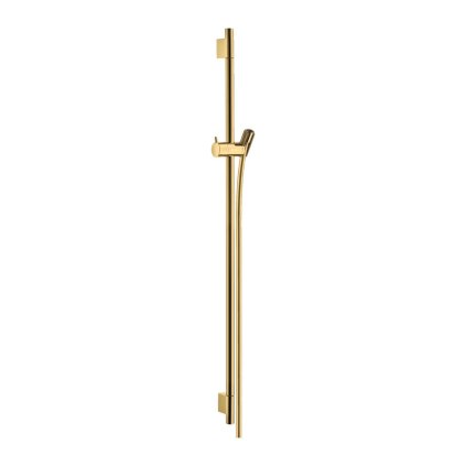 Hansgrohe Unica, S Puro sprchová tyč 900 mm so sprchovou hadicou Isiflex 1600 mm, leštený vzhľad zlata, HAN-28631990