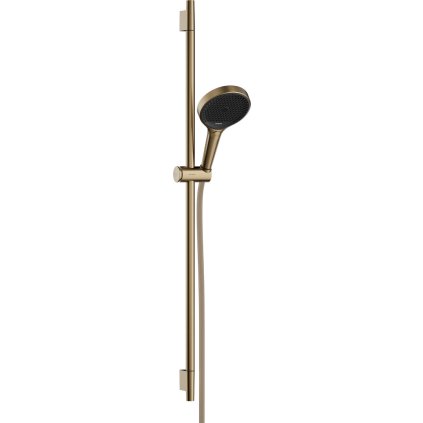 Hansgrohe Rainfinity, sprchová sada 130 3jet EcoSmart s tyčou S Puro 90 cm, kartáčovaný bronz, HAN-28744140