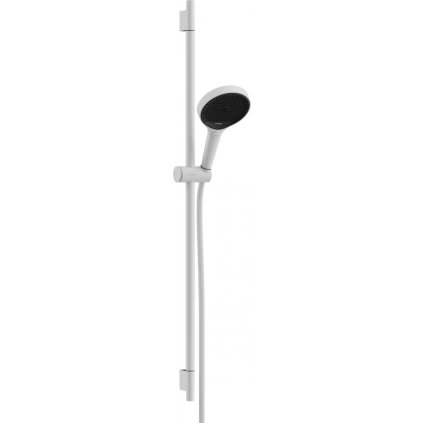 Hansgrohe Rainfinity, sprchová sada 130 3jet EcoSmart s tyčou S Puro 90 cm, biela matná, HAN-28744700