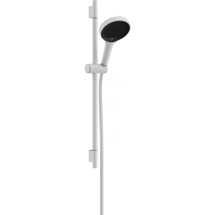 Hansgrohe Rainfinity, sprchová sada 130 3jet EcoSmart s tyčou S Puro 65 cm, biela matná, HAN-28746700