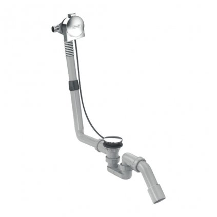 Hansgrohe Exafill S, úplná sada vaňového výtoku, odtokovej a prepadovej súpravy pre normálne vane, chrómová, HAN-58113000