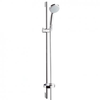 Hansgrohe Croma 100, set sprchovej hlavice, 9 l/min, 4 prúdy, tyče 0,90 m a hadice, chrómová, HAN-27653000