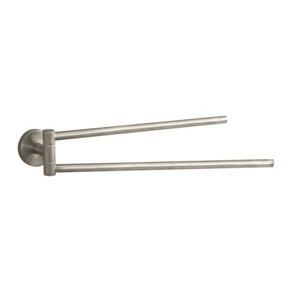 Hansgrohe Logis, držiak na uterák dvojramenný, kartáčovaný nikel, HAN-40512820