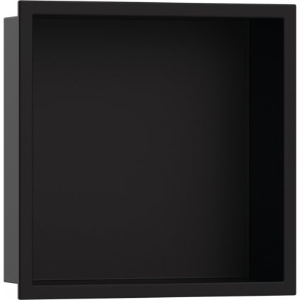 Hansgrohe XtraStoris, výklenok do steny s rámom 300x300x70mm, čierna matná, HAN-56093670