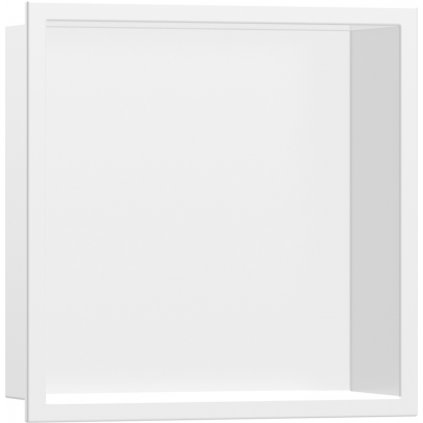 Hansgrohe XtraStoris, výklenok do steny s rámom 300x300x70mm, biela matná, HAN-56093700