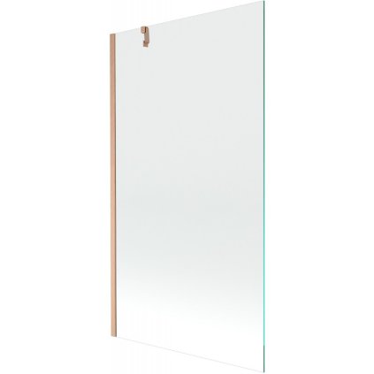 Mexen Next, 1-krídlová vaňová zástena 100 x 150 cm, 6mm číre sklo, medená matná, 895-100-000-00-00-65