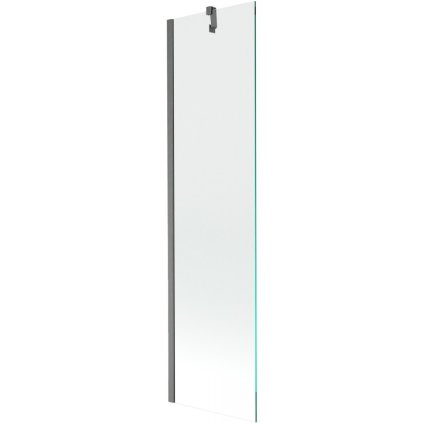Mexen Next, 1-krídlová vaňová zástena 50 x 150 cm, 6mm číre sklo, brúsená grafitová, 895-050-000-00-00-66