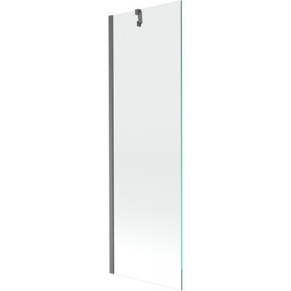 Mexen Next, 1-krídlová vaňová zástena 60 x 150 cm, 6mm číre sklo, brúsená grafitová, 895-060-000-00-00-66