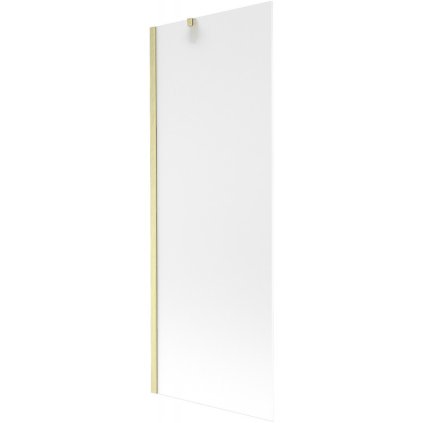 Mexen Next, 1-krídlová vaňová zástena 70 x 150 cm, 6mm sklo námraza, zlatá matná, 895-070-000-00-30-55