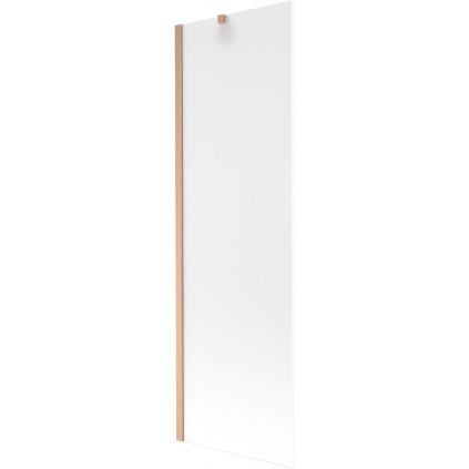 Mexen Next, 1-krídlová vaňová zástena 60 x 150 cm, 6mm sklo námraza, medená matná, 895-060-000-00-30-65