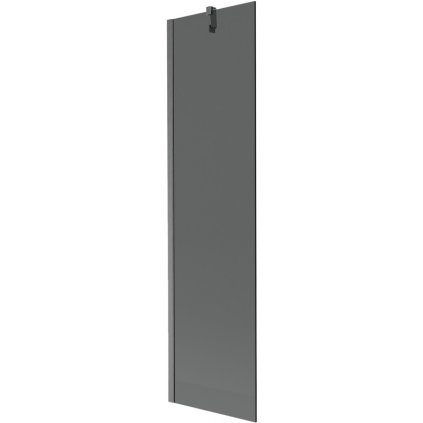 Mexen Next, 1-krídlová vaňová zástena 50 x 150 cm, 6mm šedé sklo, brúsená grafitová, 895-050-000-00-40-66
