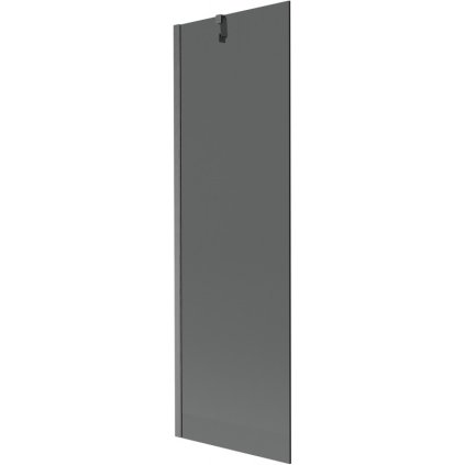 Mexen Next, 1-krídlová vaňová zástena 60 x 150 cm, 6mm šedé sklo, brúsená grafitová, 895-060-000-00-40-66