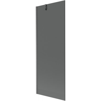 Mexen Next, 1-krídlová vaňová zástena 70 x 150 cm, 6mm šedé sklo, brúsená grafitová, 895-070-000-00-40-66