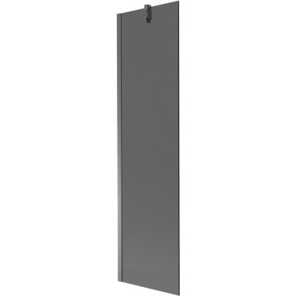 Mexen Next, 1-krídlová vaňová zástena 50 x 150 cm, 6mm šedé sklo, grafitová, 895-050-000-00-40-95