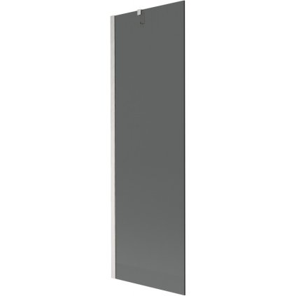 Mexen Next, 1-krídlová vaňová zástena 60 x 150 cm, 6mm šedé sklo, oceľová, 895-060-000-00-40-97