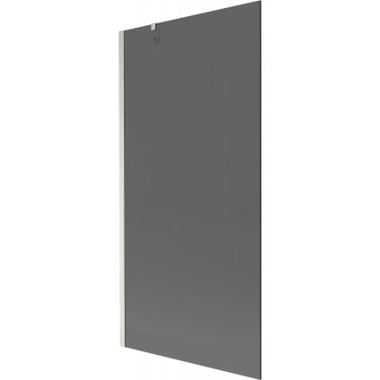 Mexen Next, 1-krídlová vaňová zástena 90 x 150 cm, 6mm šedé sklo, oceľová, 895-090-000-00-40-97
