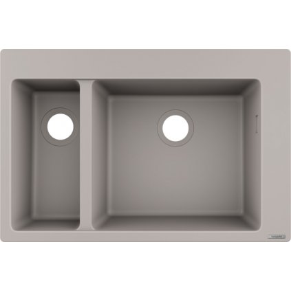 Hansgrohe S51, vstavaný drez 180/450, betónová šedá, HAN-43315380