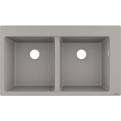 Hansgrohe S51, vstavaný drez 370/370, betónová šedá, HAN-43316380