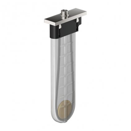 Hansgrohe sBox - Priechodka vyťahovacej sprchy s hadicou, pre montáž na okraj vane, hranatá, chrómová, HAN-28010000