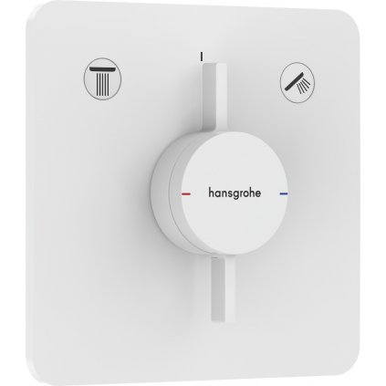 Hansgrohe DuoTurn Q, batéria pod omietku pre 2 spotrebiče, biela matná, HAN-75414700