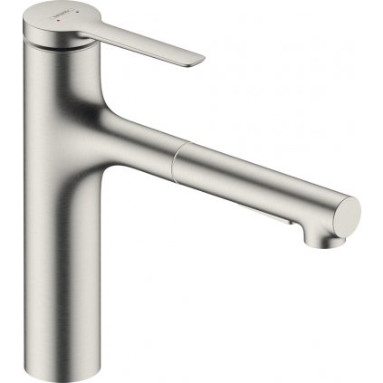 Hansgrohe Zesis M33, páková kuchynská batéria 160, vyťahovacia sprška, 2jet, vzhľad nerezu, HAN-74801800
