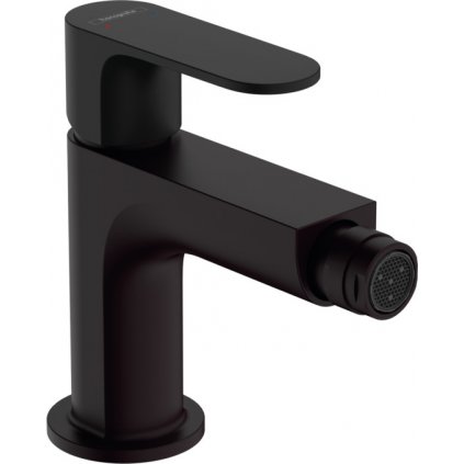 Hansgrohe Rebris S, páková bidetová batéria s kovovou odtokovou súpravou s tiahlom, čierna matná, HAN-72212670