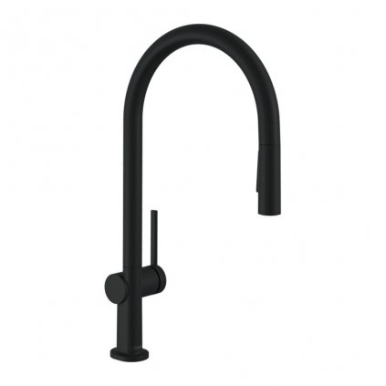 Hansgrohe Talis M54, kuchynská páková batéria 210, vyťahovateľná spŕška, 2jet, sBox, čierna matná, HAN-72801670