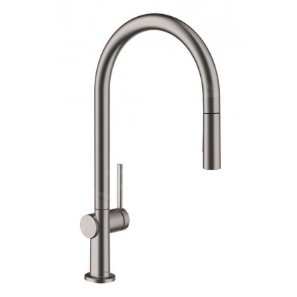 Hansgrohe M54, drezová batéria Talis s výsuvnou spŕškou, sBox, kartáčovaný čierny chróm, HAN-72801340